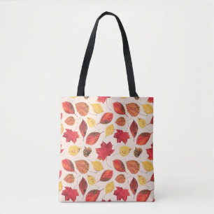 Tote Bag Un motif sans faille créé à partir de feuilles