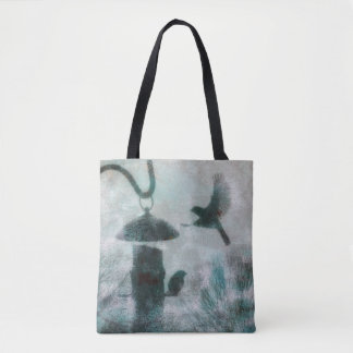 Tote Bag Un mystérieux vol d'oiseaux vers Fourre-tout Feede