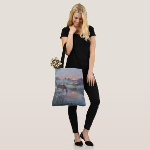 Tote Bag Un nouveau jour - Peinture de cheval