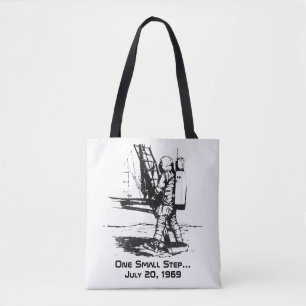 Tote Bag Un Petit Pas Apollo 11 Lune Atterrissage