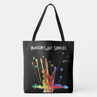 Tote Bag Un peu de peinture !  Fournitures d'art personnali