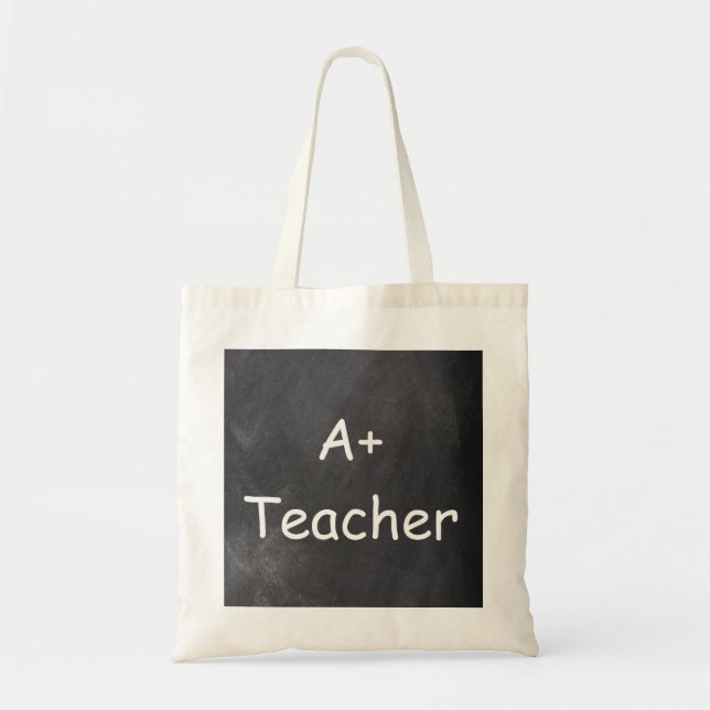 Tote Bag Un plus enseignant Chalkboard Design Cadeau (Devant)