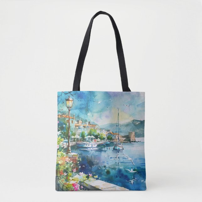 Tote Bag Un port maritime (Devant)