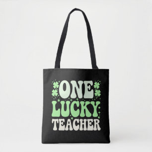 Tote Bag Un professeur chanceux professeur rétro groovy St-