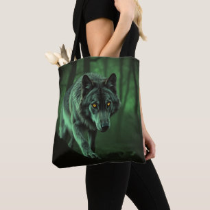Tote Bag Un Regard Hantant D'Un Loup De Nuit