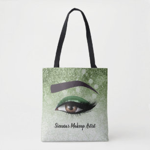 Tote Bag Un regard vert éclaire les yeux maquillage
