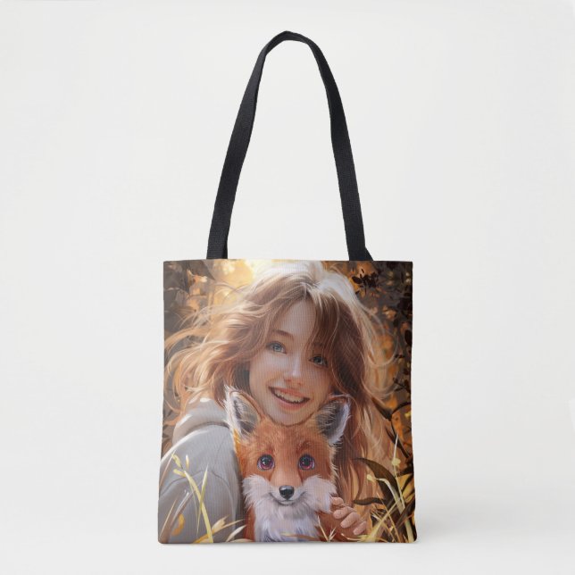 Tote Bag Un renard, deux renards (Devant)