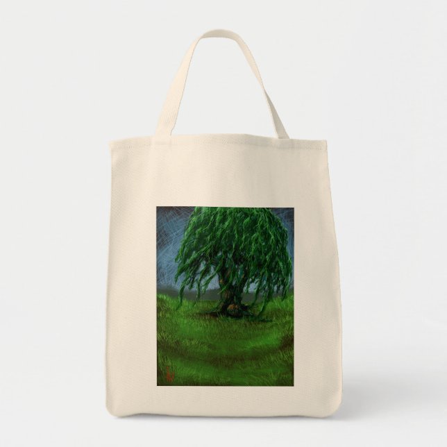 Tote Bag Un saule dans une vallée (Devant)