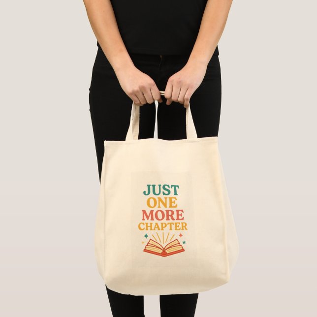 Tote Bag Un seul chapitre de plus - Conception de livre pou (Devant (produit))