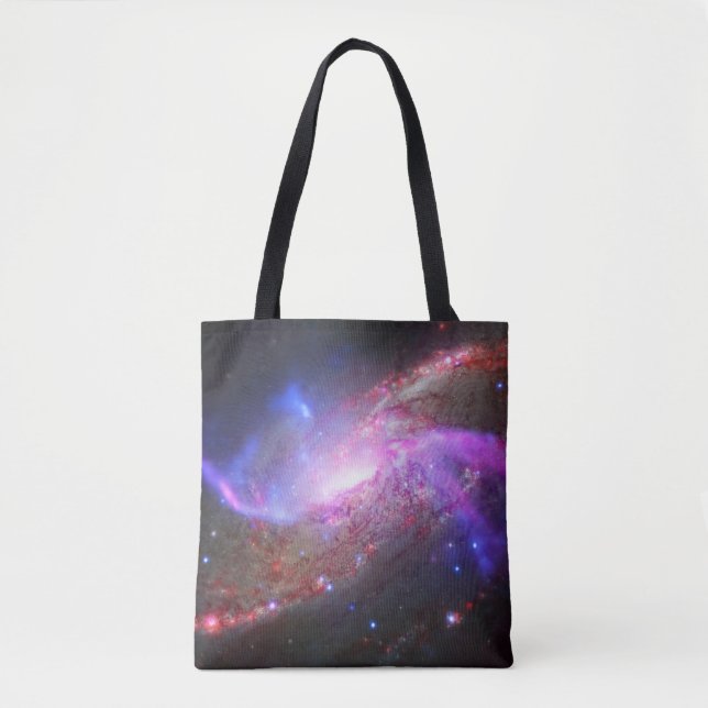 Tote Bag Un Spectacle De Lumière Galactique En Galaxie Spir (Devant)