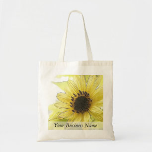 Tote Bag Un tournesol jaune citron simple