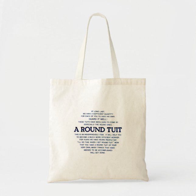 Tote Bag Un Tuit rond (Devant)