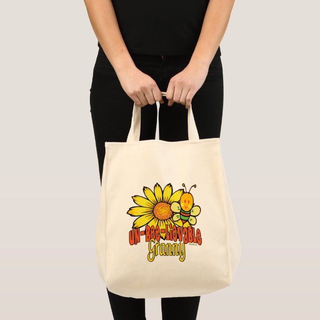 Tote Bag Unbelievable Granny Sunflowers (Devant (produit))