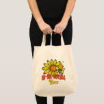 Tote Bag Unbelievable Niece Sunflowers and Bees<br><div class="desc">The world's most unbelievable niece sunflowers, bumble bees, and text gift ideas in pretty, bold, bright colors of orange, green, red, and yellow. Great birthday, holiday or special occasion gifts for nieces. Cute, sweet and whimsical, these fun feminine gifts will make her smile. Tags: "bright green red yellow orange", "colorful...</div>