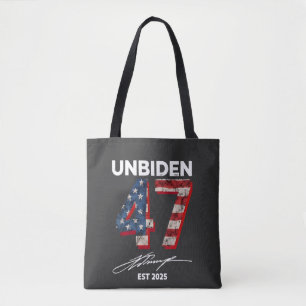 Tote Bag Unbiden 47 Trump Est. 2025 4 juillet