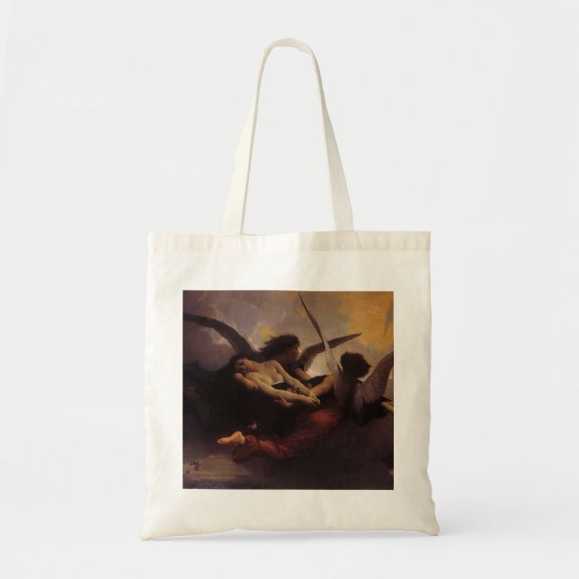 Tote Bag Une âme emmenée au ciel par Bouguereau (Devant)