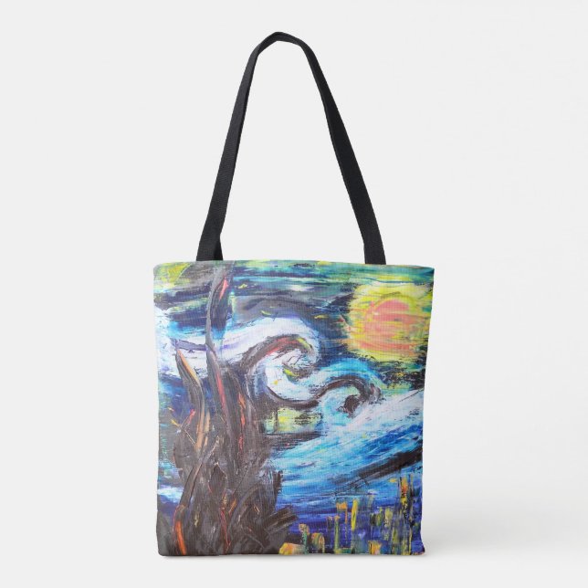 Tote Bag Une autre nuit étoilée (Dos)