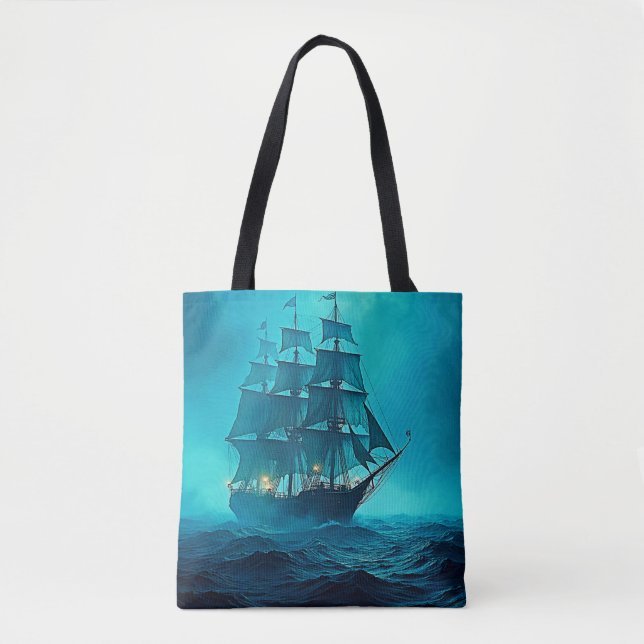Tote Bag Une beauté impressionnante Ocean Voyage Design (Devant)