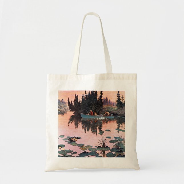 Tote Bag Une belle capture par John Clymer (Devant)