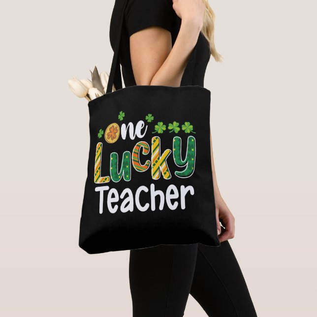 Tote Bag Une Chancelière chanceuse St Patrick's Day (De près)