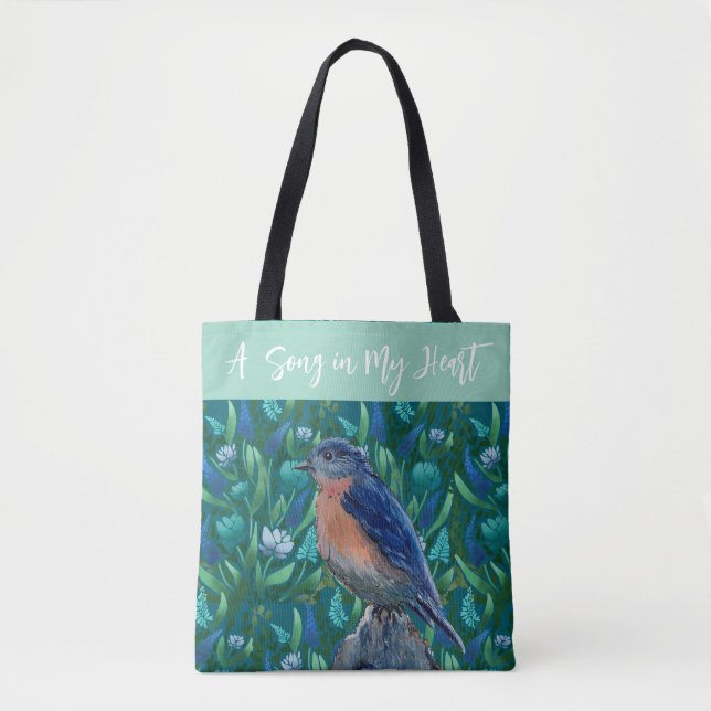 Tote Bag Une chanson dans mon cœur (Devant)