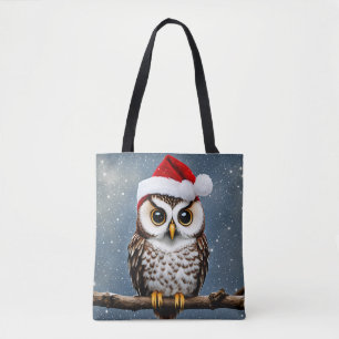 Tote Bag Une chouette chouette de Noël