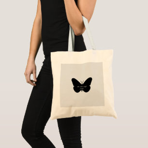 Tote Bag Une citation simple dans un simple papillon