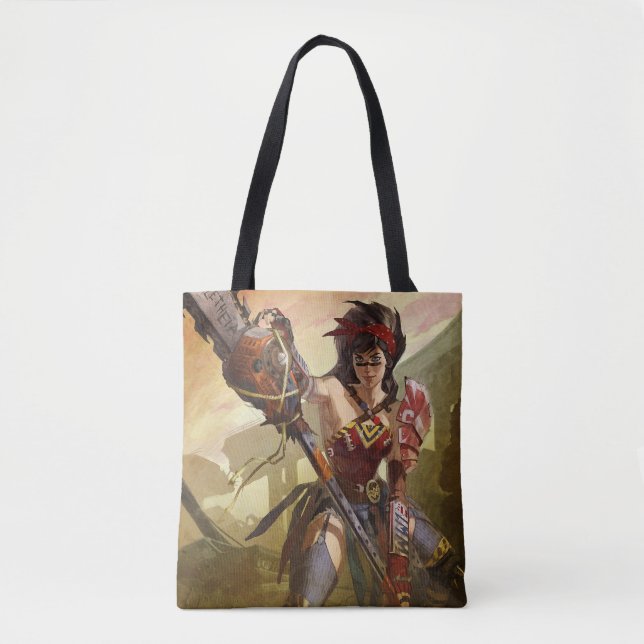 Tote Bag Une crise infinie Illustration d'une Femme Merveil (Devant)