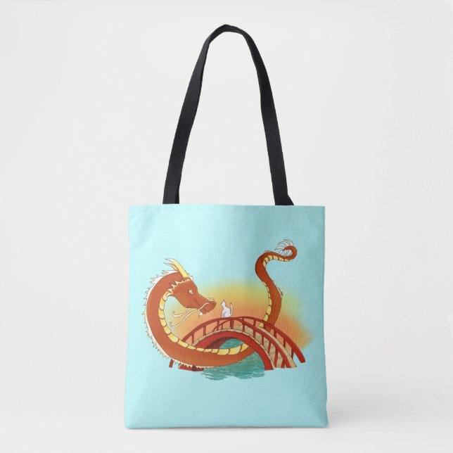 Tote Bag Une Curieuse Rencontre Entre Amis (Devant)