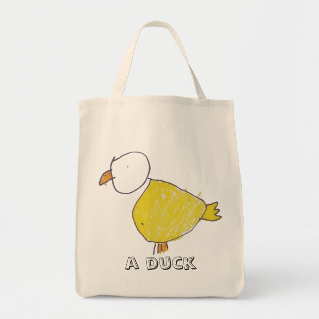 Tote Bag Une épicerie organique Fourre-tout de canard (Devant)