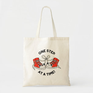 Tote Bag Une Étape À La Fois Drôle Basket Pun