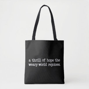 Tote Bag Une étincelle d'espoir Le monde las se réjouit Chr