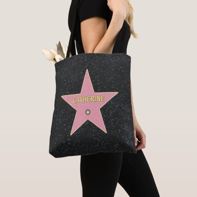 Tote Bag Une étoile avec votre nom dessus ! (De près)