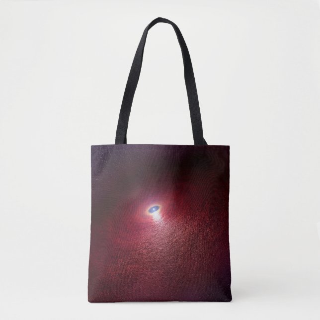 Tote Bag Une Étoile De Neutron Avec Un Disque De Poussière  (Devant)