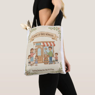 Tote Bag Une famille de travailleurs
