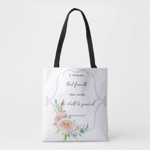 Tote Bag Une femme ce Feareth le seigneur Proverbs 31