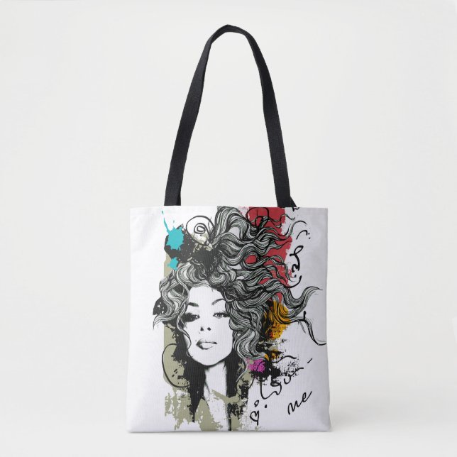 Tote Bag Une femme forte et dotée de moyens (Devant)