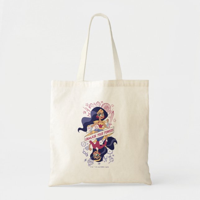 Tote Bag Une Femme Merveilleuse Démasque Vos Pouvoirs (Devant)