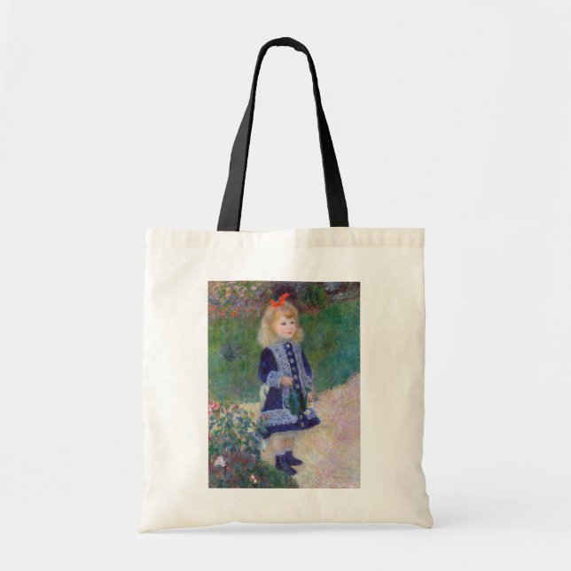 Tote Bag Une fille avec une canne d'arrosage, Renoir (Devant)