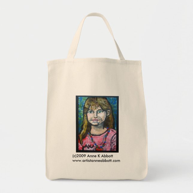 Tote Bag Une fille douce a appelé Shelby (avec la frontière (Devant)