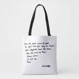 Tote Bag Une fois que les poètes allèrent à Dieu