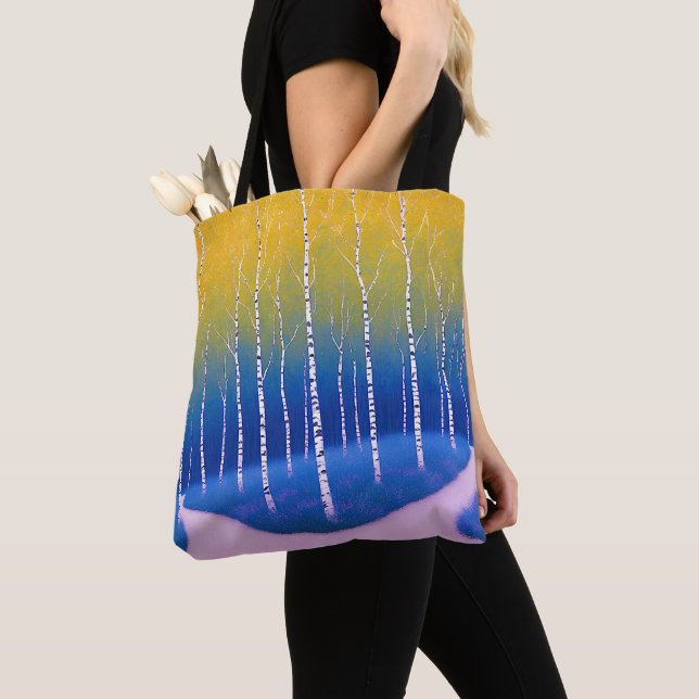 Tote Bag Une fourche dans le temps - Un paysage boisé (De près)