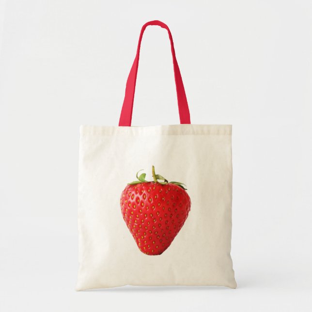 Tote Bag Une fraise rouge bta (Devant)