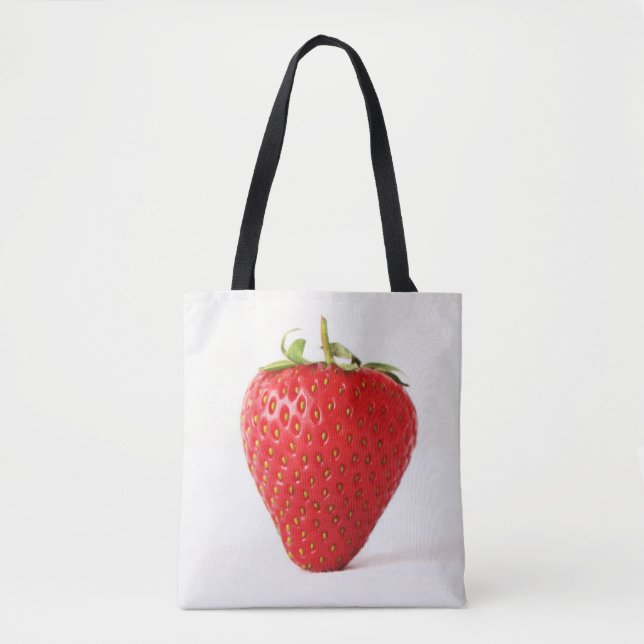 Tote Bag Une fraise rouge stcnm (Devant)
