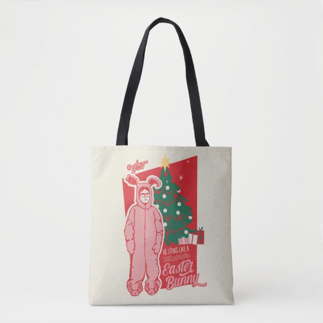 Tote Bag Une histoire de Noël | Lapin De Pâques Dérangé (Devant)