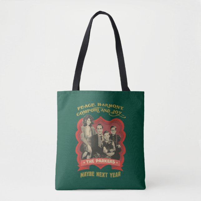 Tote Bag Une histoire de Noël | Paix, Harmonie, Confort & J (Devant)