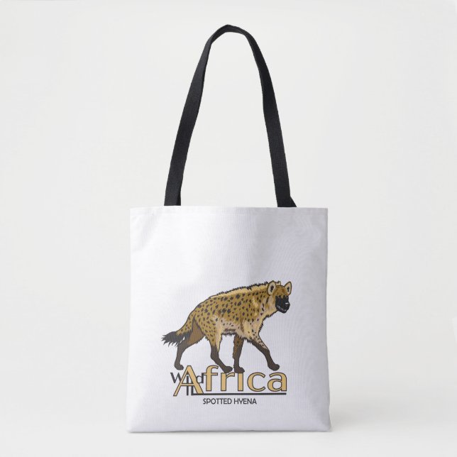Tote Bag Une hyène tachetée. Afrique sauvage (Devant)