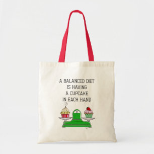 Tote Bag Une illustration d'alimentation équilibrée