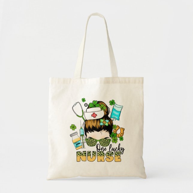Tote Bag Une infirmière chanceuse St. Patrick's (Devant)