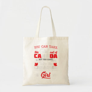Tote Bag Une jeune Canadienne des racines canadiennes fière